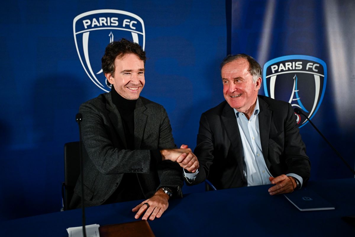 Antoine ARNAULT propriétaire du Paris FC Pierre FERRACCI le président du Paris FC 